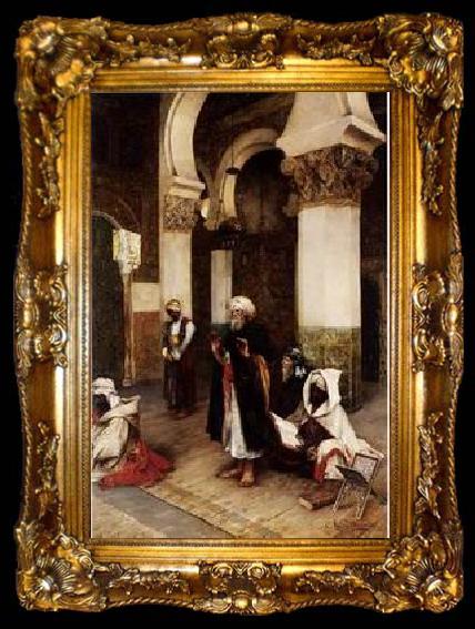 framed  unknow artist Arab or Arabic people and life. Orientalism oil paintings 61, ta009-2
